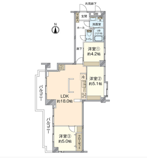 東区下原3丁目中古マンション